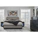  Size_California King -- Rowanbeck B821B5 California King Upholstered Panel Bed IMAGE 9