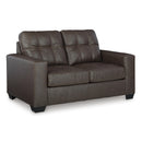  Manufacturer Color_Umber  -- Benchcraft Barlin Mills Stationary Leather Look Loveseat IMAGE 1