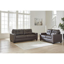  Manufacturer Color_Umber  -- Benchcraft Barlin Mills Stationary Leather Look Loveseat IMAGE 6