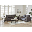  Manufacturer Color_Umber  -- Benchcraft Barlin Mills Stationary Leather Look Sofa IMAGE 11