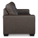  Manufacturer Color_Umber  -- Benchcraft Barlin Mills Stationary Leather Look Sofa IMAGE 3