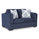  Manufacturer Color_Navy  -- Evansley Stationary Fabric Loveseat IMAGE 1