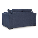  Manufacturer Color_Navy  -- Evansley Stationary Fabric Loveseat IMAGE 4