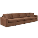  Manufacturer Color_Spice  -- Signature Design by Ashley Modmax Fabric 4 pc Sectional IMAGE 1