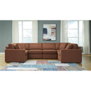  Manufacturer Color_Spice  -- Signature Design by Ashley Modmax Fabric 6 pc Sectional IMAGE 2