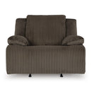  Manufacturer Color_Chocolate -- Signature Design by Ashley Top Tier Rocker Fabric Recliner IMAGE 3