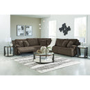  Manufacturer Color_Chocolate -- Signature Design by Ashley Top Tier Reclining Fabric 5 pc Sectional IMAGE 5
