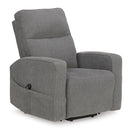  Manufacturer Color_Grey  -- Signature Design by Ashley Starganza 9370412 Power Lift Recliner IMAGE 1
