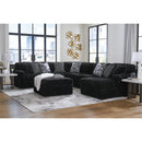  Manufacturer Color_Onyx -- Signature Design by Ashley Midnight Madness Fabric Ottoman IMAGE 7