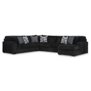  Manufacturer Color_Onyx -- Signature Design by Ashley Midnight Madness Fabric 4 pc Sectional IMAGE 1