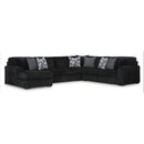  Manufacturer Color_Onyx -- Signature Design by Ashley Midnight Madness Fabric 4 pc Sectional IMAGE 1
