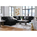  Manufacturer Color_Onyx -- Signature Design by Ashley Midnight Madness Fabric 4 pc Sectional IMAGE 5
