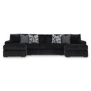  Manufacturer Color_Onyx -- Signature Design by Ashley Midnight Madness Fabric 3 pc Sectional IMAGE 1