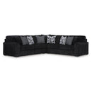  Manufacturer Color_Onyx -- Signature Design by Ashley Midnight Madness Fabric 3 pc Sectional IMAGE 1