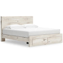  Size_King -- Signature Design by Ashley Lawroy Panel Bed with Storage IMAGE 1