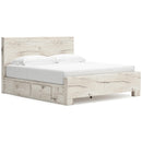  Size_King -- Signature Design by Ashley Lawroy Panel Bed with Storage IMAGE 1