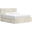  Size_King -- Signature Design by Ashley Lawroy Panel Bed with Storage IMAGE 1