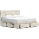  Size_King -- Signature Design by Ashley Lawroy Panel Bed with Storage IMAGE 2