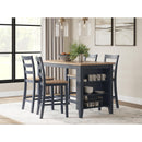  Signature Design by Ashley Gesthaven D399-13 Rectangular Dining Room Counter Table IMAGE 9