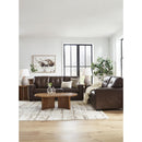  Manufacturer Color_Dark Brown -- Signature Design by Ashley Santorine Stationary Leather Match Sofa IMAGE 11