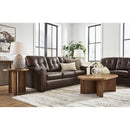  Manufacturer Color_Dark Brown -- Signature Design by Ashley Santorine Stationary Leather Match Sofa IMAGE 8