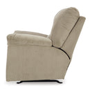  Manufacturer Color_Sand  -- Signature Design by Ashley SimpleJoy Rocker Fabric Recliner IMAGE 5