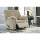  Manufacturer Color_Sand  -- Signature Design by Ashley SimpleJoy Rocker Fabric Recliner IMAGE 8