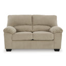  Manufacturer Color_Sand  -- Signature Design by Ashley SimpleJoy Stationary Fabric Loveseat IMAGE 2