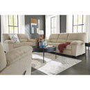  Manufacturer Color_Sand  -- Signature Design by Ashley SimpleJoy Stationary Fabric Loveseat IMAGE 7