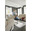  Manufacturer Color_Sand  -- Signature Design by Ashley SimpleJoy Stationary Fabric Loveseat IMAGE 9