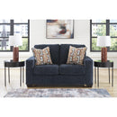  Manufacturer Color_Ink -- Signature Design by Ashley Aviemore Stationary Fabric Loveseat IMAGE 5