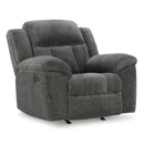  Manufacturer Color_Graphite  -- Signature Design by Ashley Frohn Rocker Fabric Recliner IMAGE 1