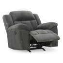 Manufacturer Color_Graphite  -- Signature Design by Ashley Frohn Rocker Fabric Recliner IMAGE 2