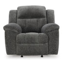  Manufacturer Color_Graphite  -- Signature Design by Ashley Frohn Rocker Fabric Recliner IMAGE 3