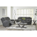  Manufacturer Color_Graphite  -- Signature Design by Ashley Frohn Reclining Fabric Loveseat with Console IMAGE 11