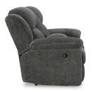  Manufacturer Color_Graphite  -- Signature Design by Ashley Frohn Reclining Fabric Loveseat with Console IMAGE 4