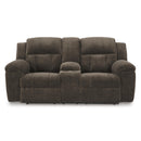  Manufacturer Color_Chocolate  -- Frohn 3740794 Double Reclining Loveseat with Console IMAGE 3