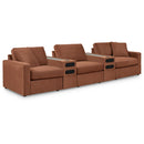  Manufacturer Color_Spice  -- Signature Design by Ashley Modmax Fabric 5 pc Sectional IMAGE 1