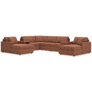  Manufacturer Color_Spice  -- Signature Design by Ashley Modmax Fabric 8 pc Sectional IMAGE 1