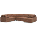  Manufacturer Color_Spice  -- Signature Design by Ashley Modmax Fabric 6 pc Sectional IMAGE 1