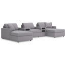 Manufacturer Color_Granite  -- Signature Design by Ashley Modmax Fabric 5 pc Sectional IMAGE 1