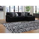  Manufacturer Color_Onyx -- Signature Design by Ashley Midnight Madness Fabric 2 pc Sectional IMAGE 3