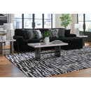  Manufacturer Color_Onyx -- Signature Design by Ashley Midnight Madness Fabric 2 pc Sectional IMAGE 4