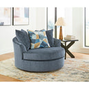  Manufacturer Color_Navy  -- Maxon Place Stationary Fabric Chair with Ottoman IMAGE 2