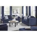  Manufacturer Color_Navy  -- Evansley Stationary Fabric Chair with Ottoman IMAGE 5