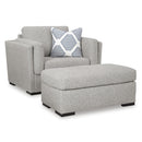  Manufacturer Color_Pewter  -- Evansley 54503U1 Oversized Chair and Ottoman IMAGE 1