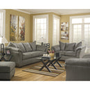  Manufacturer Color_Cobblestone -- Signature Design by Ashley Darcy Stationary Fabric Chair with Ottoman IMAGE 3