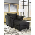  Manufacturer Color_Black -- Signature Design by Ashley Darcy 75008U3 Chair and Ottoman IMAGE 1