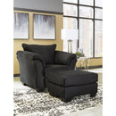  Manufacturer Color_Black -- Signature Design by Ashley Darcy 75008U3 Chair and Ottoman IMAGE 1