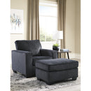  Manufacturer Color_Slate  -- Altari Stationary Fabric Chair with Ottoman IMAGE 1
